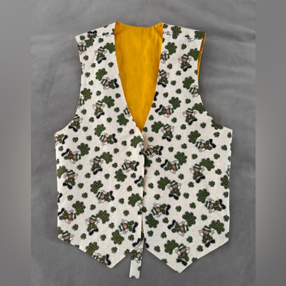 Women’s Medium. Hand made vest. Reversible. One of a kind. One available.